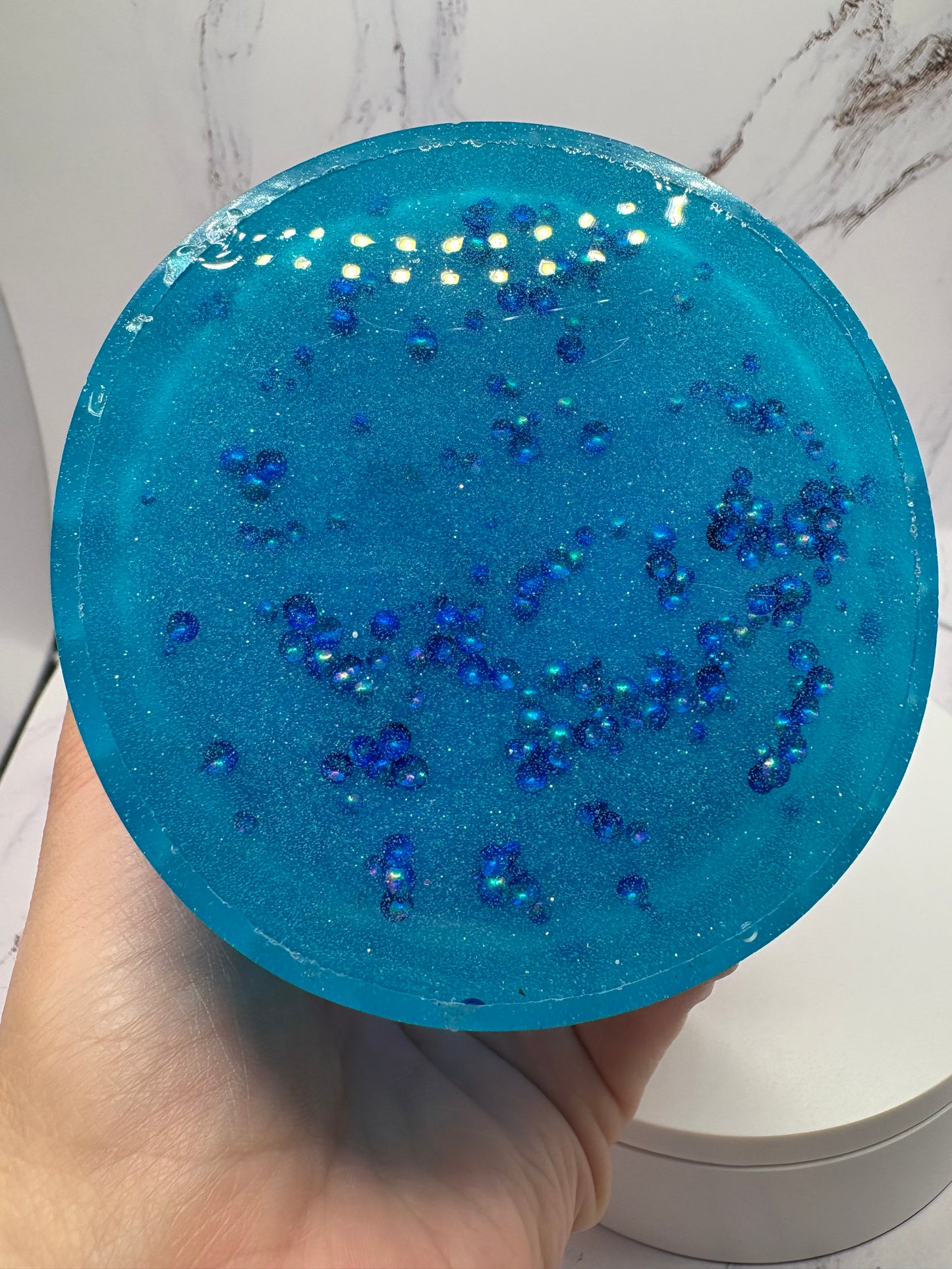 Multi color ombré Epoxy Resin Jar