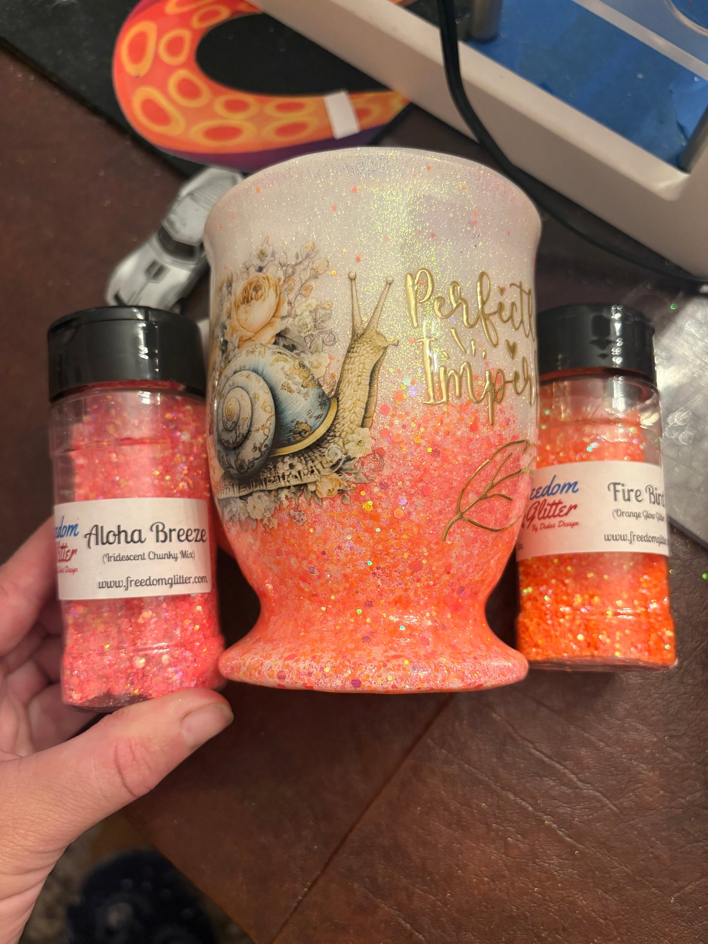 White and pink glow elegance mug