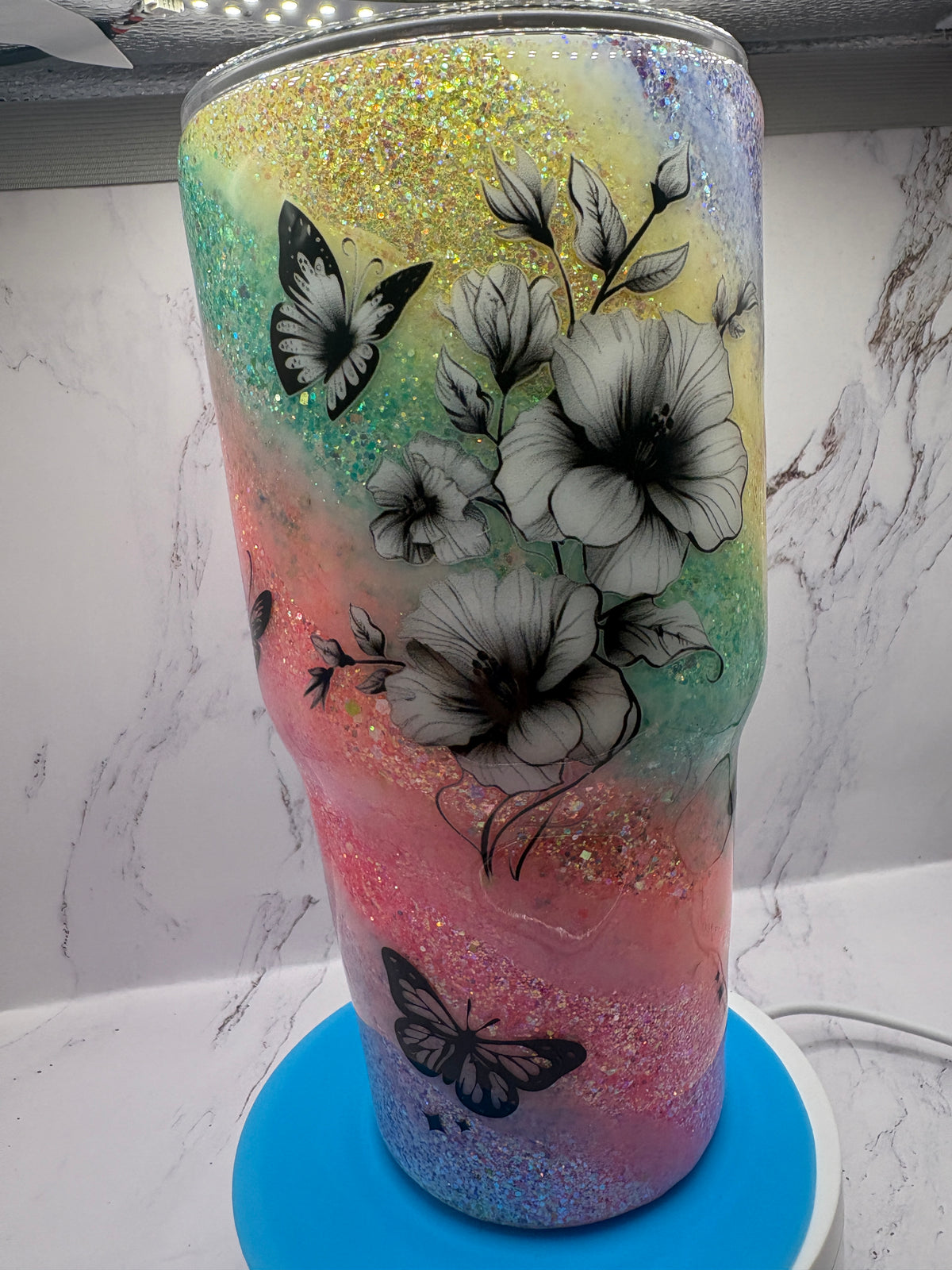 Butterfly rainbow Swirl