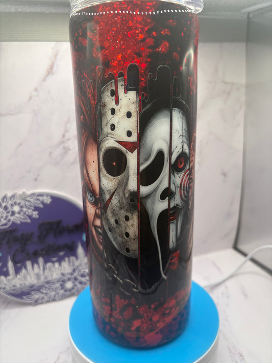 Horror themed epoxy Tumbler