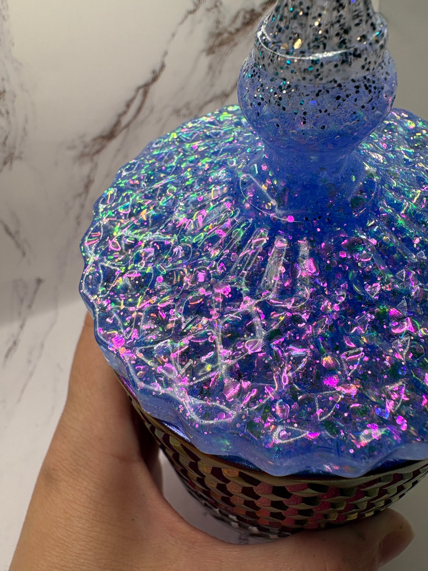 Purple Epoxy Resin Jar