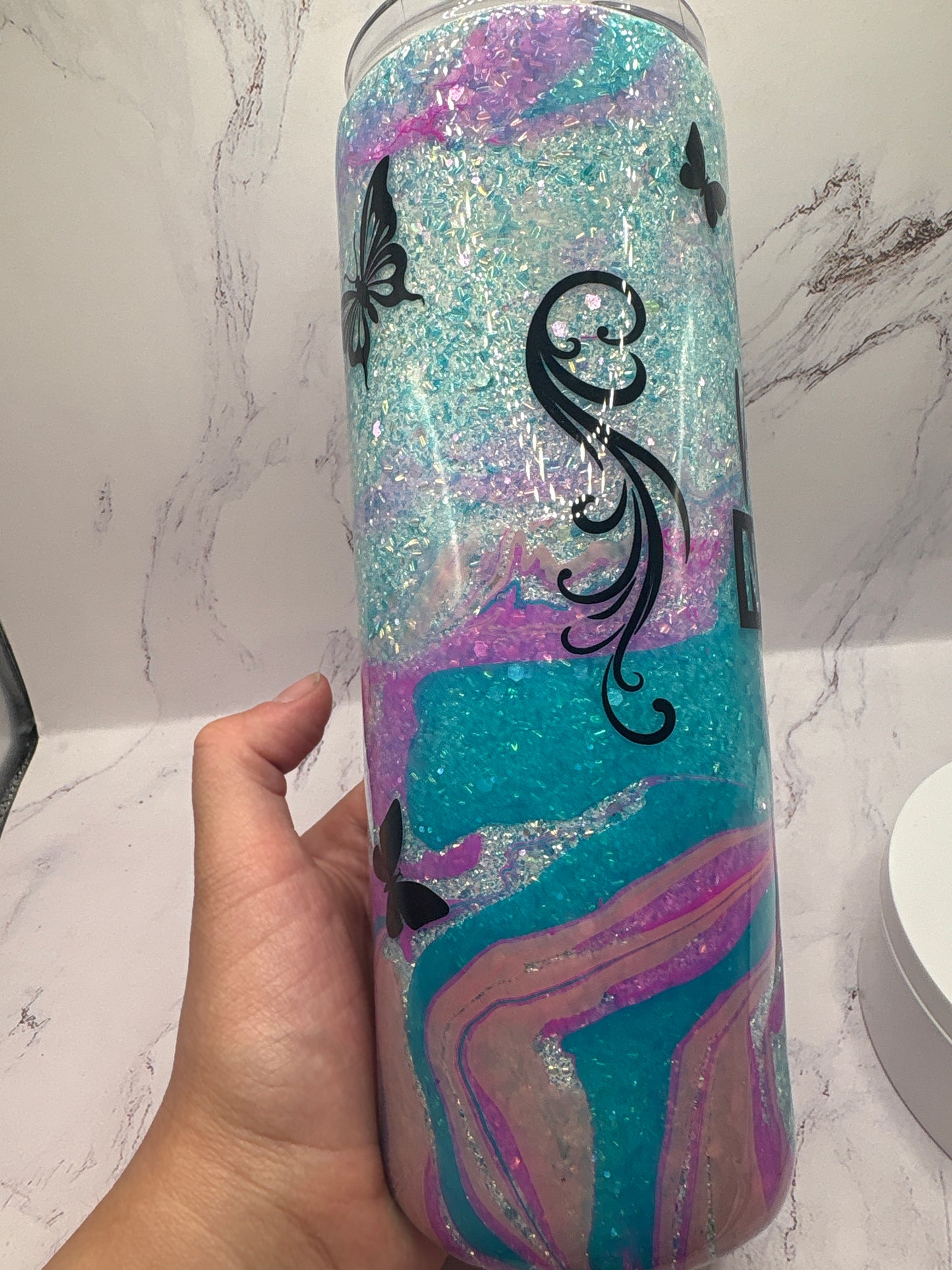 Be real not perfect Epoxy Tumbler