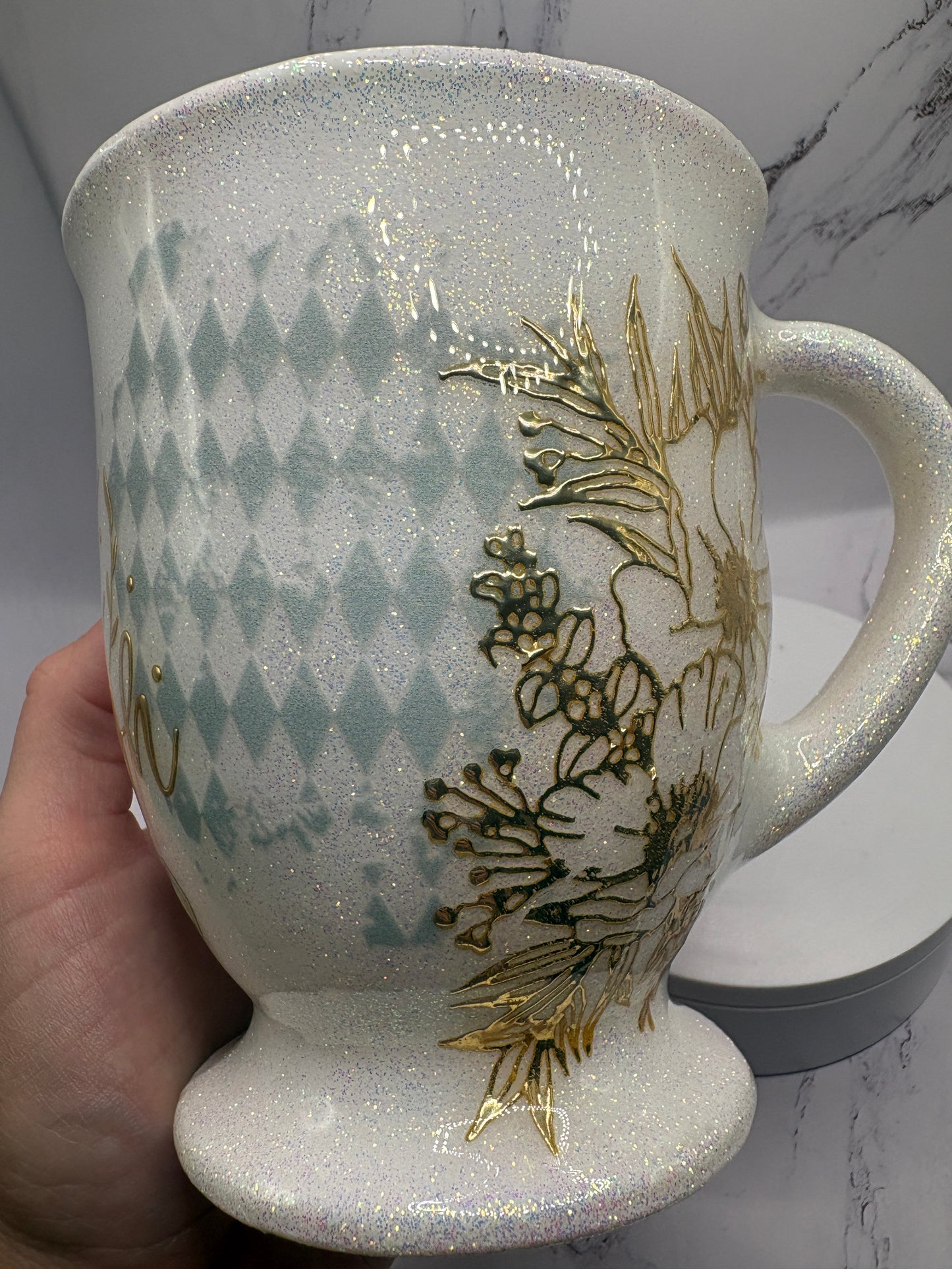 Elegance style Glass mug