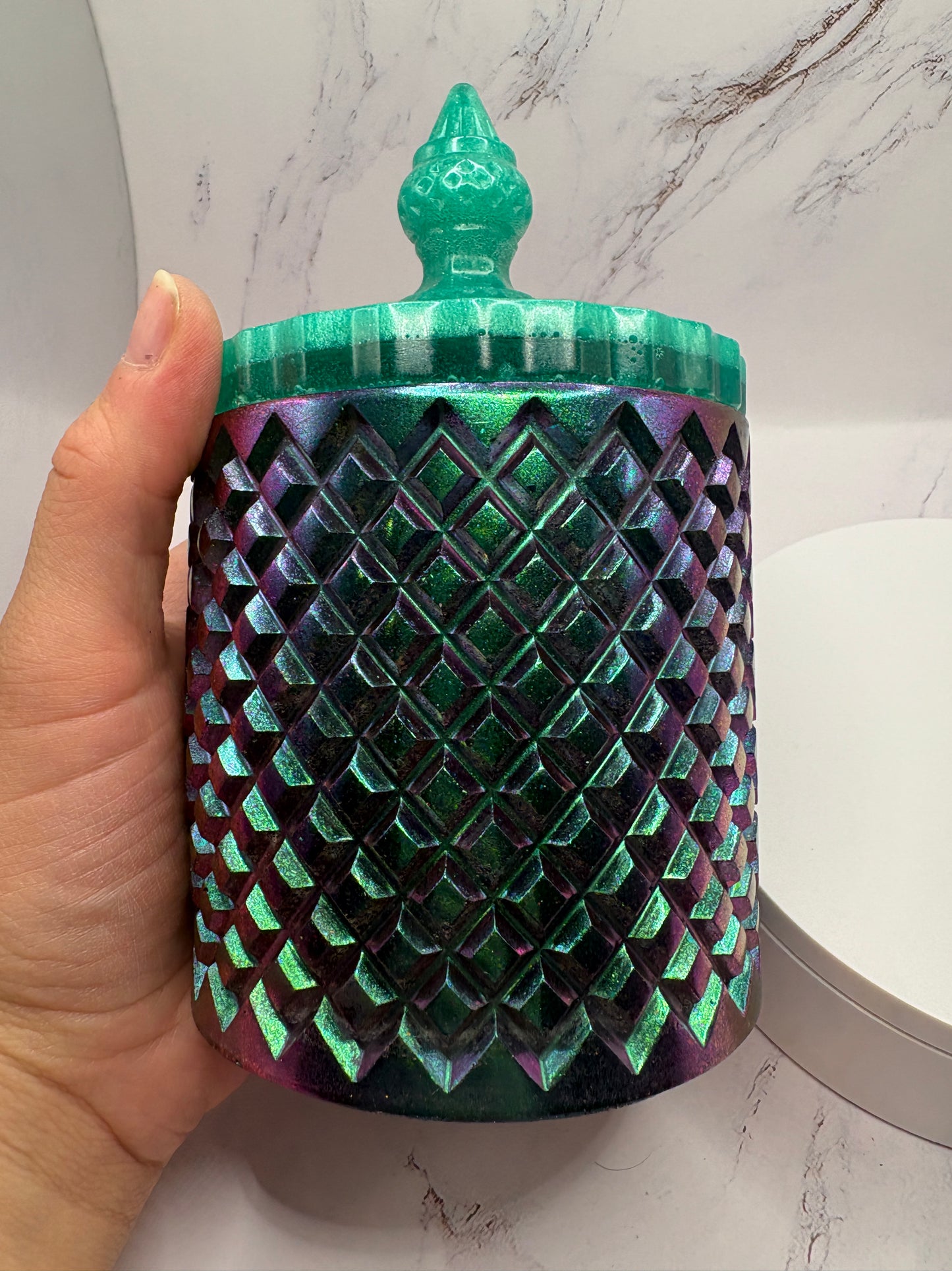 Double green epoxy Resin Jar
