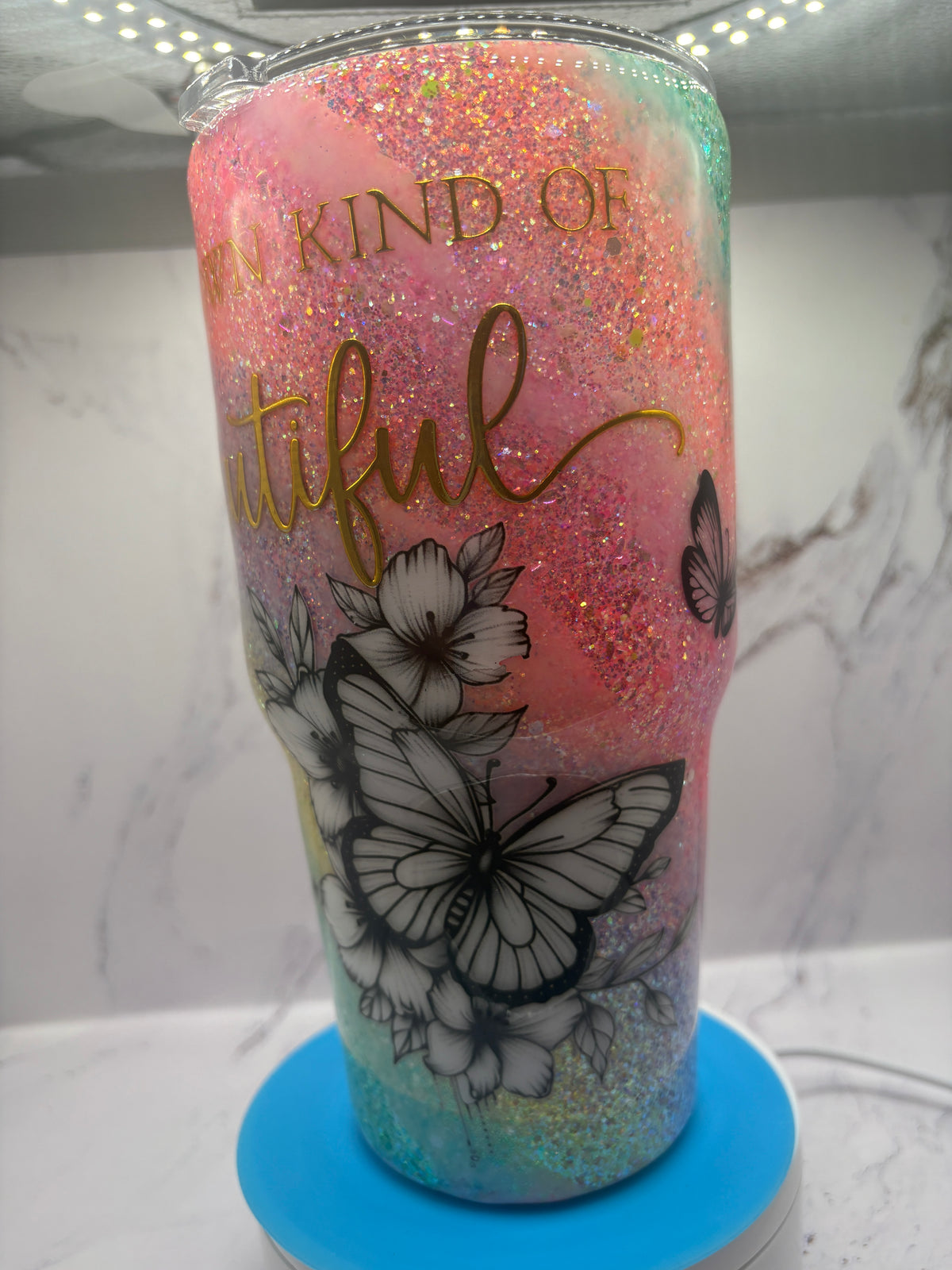 Butterfly rainbow Swirl