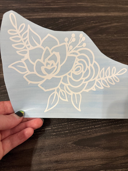 Floral Car decal #4
