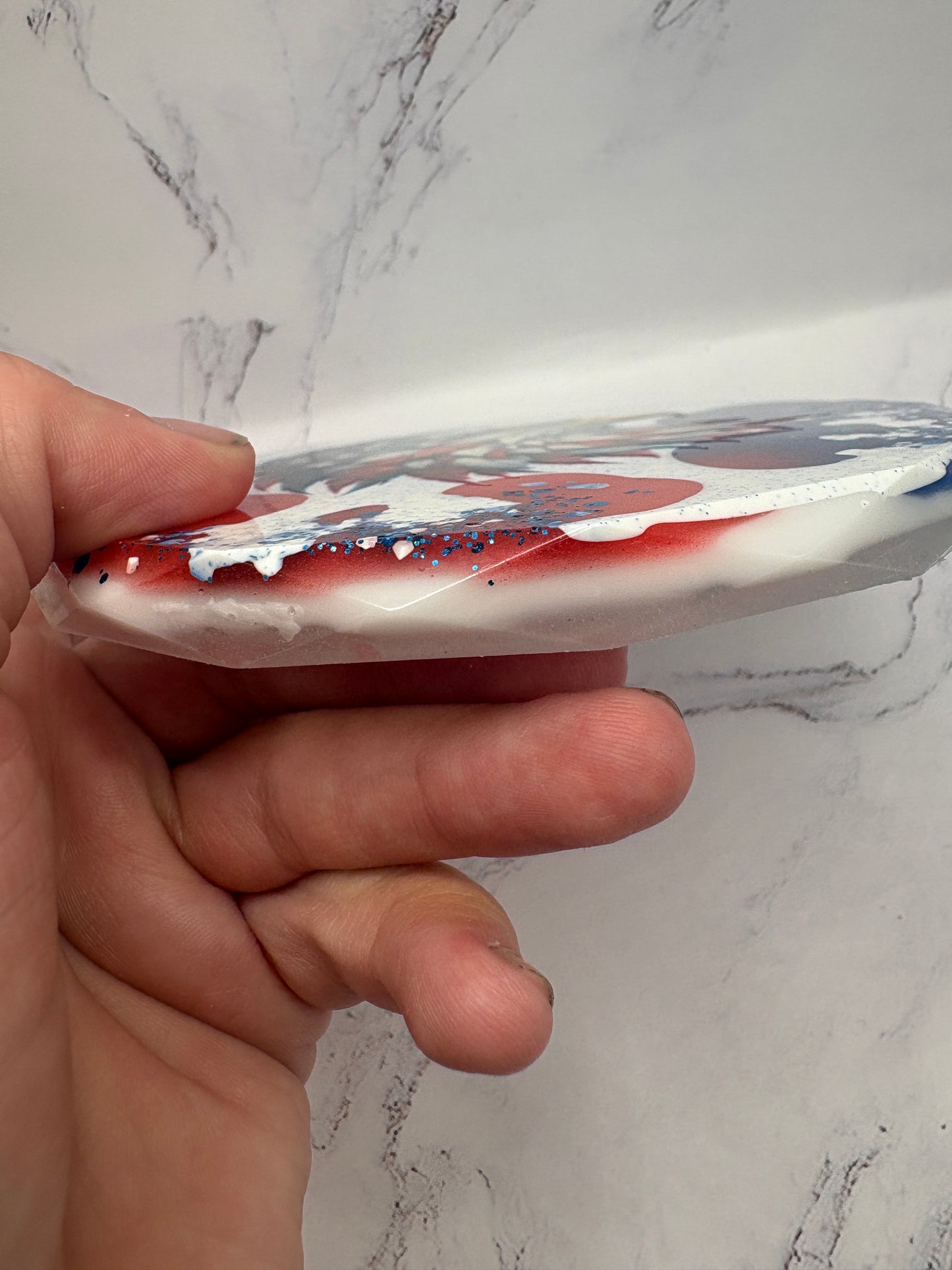 Patriotic Eagle Epoxy Coaster