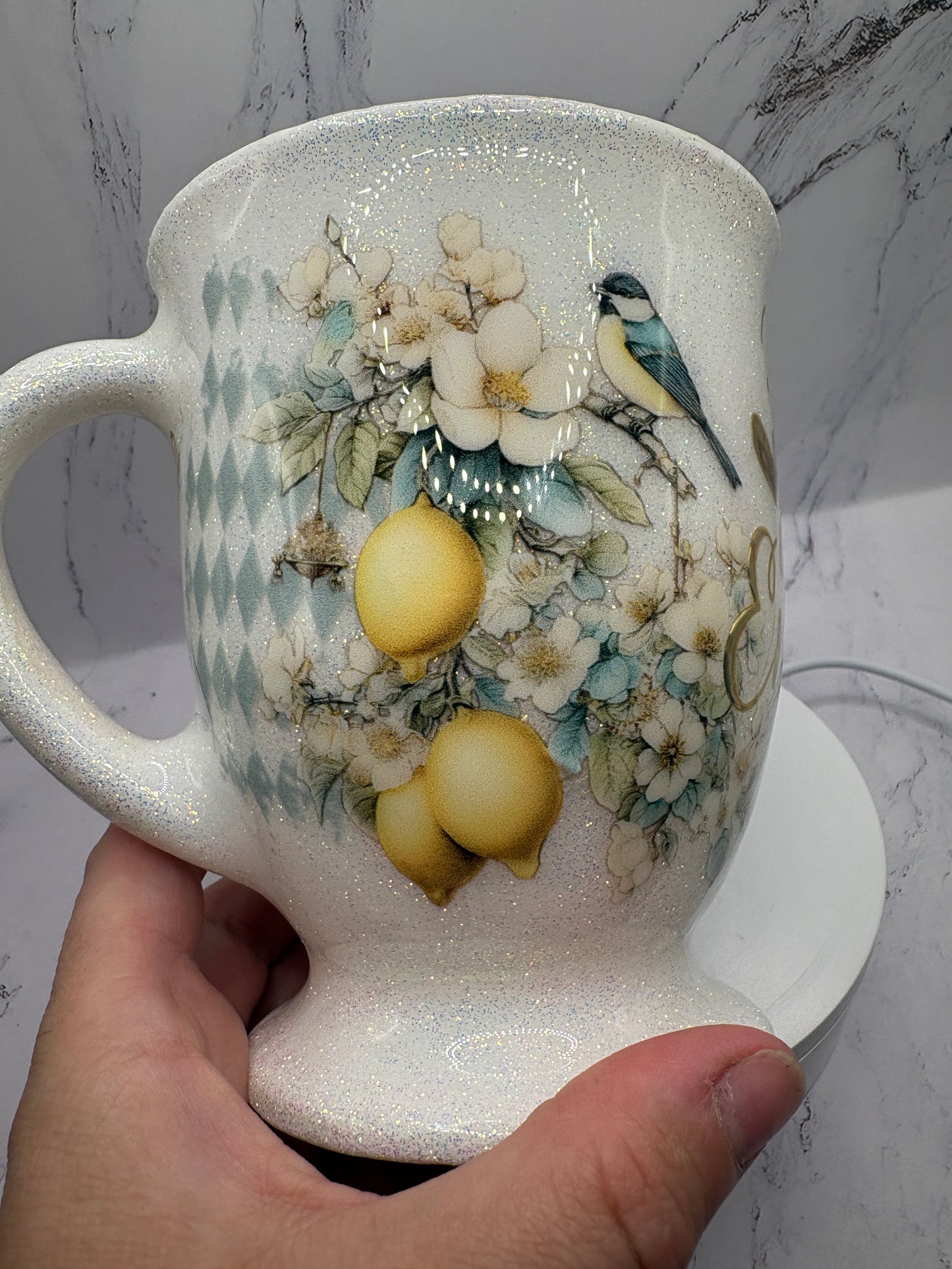 Elegance style Glass mug