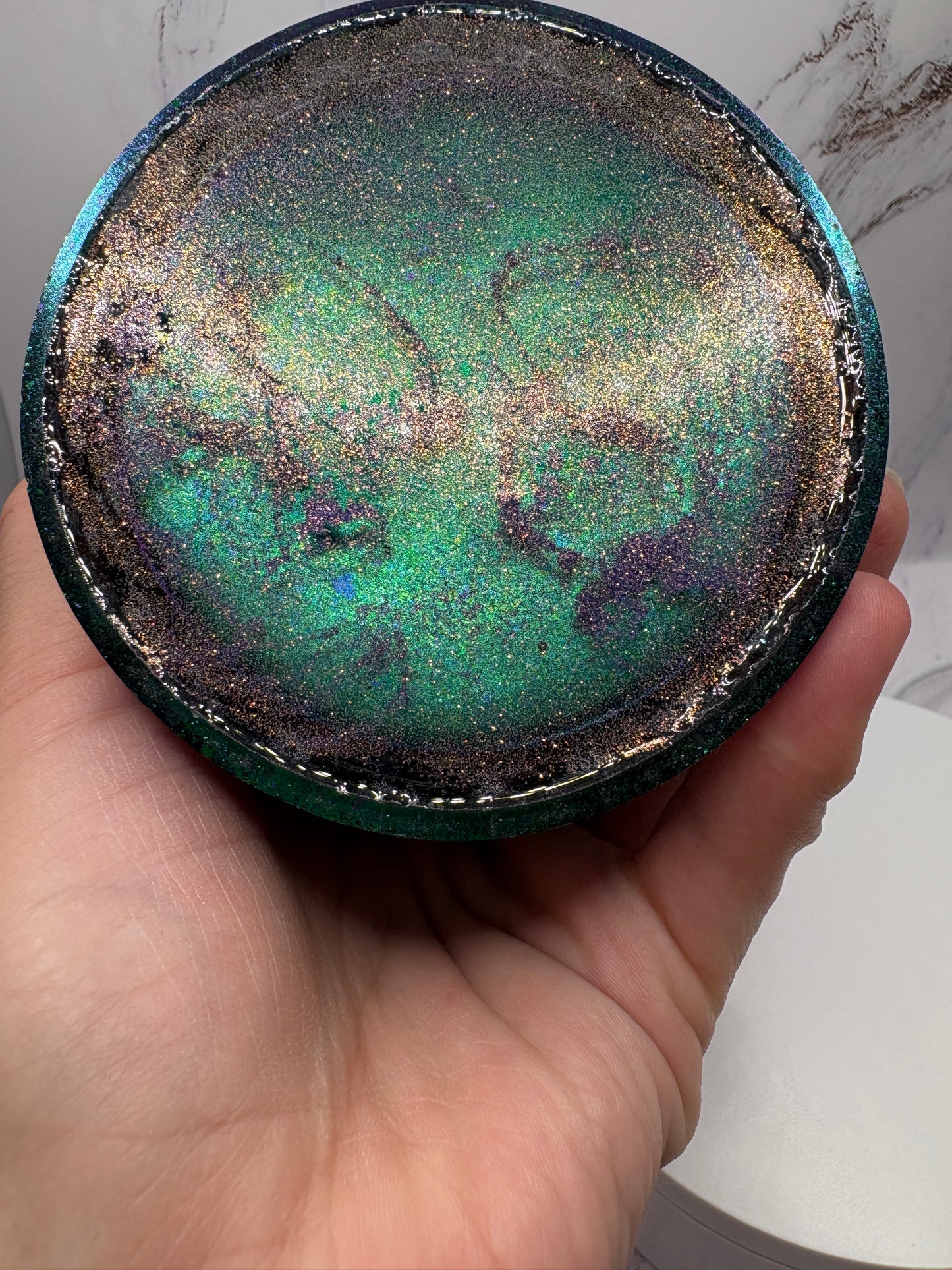 Double green epoxy Resin Jar