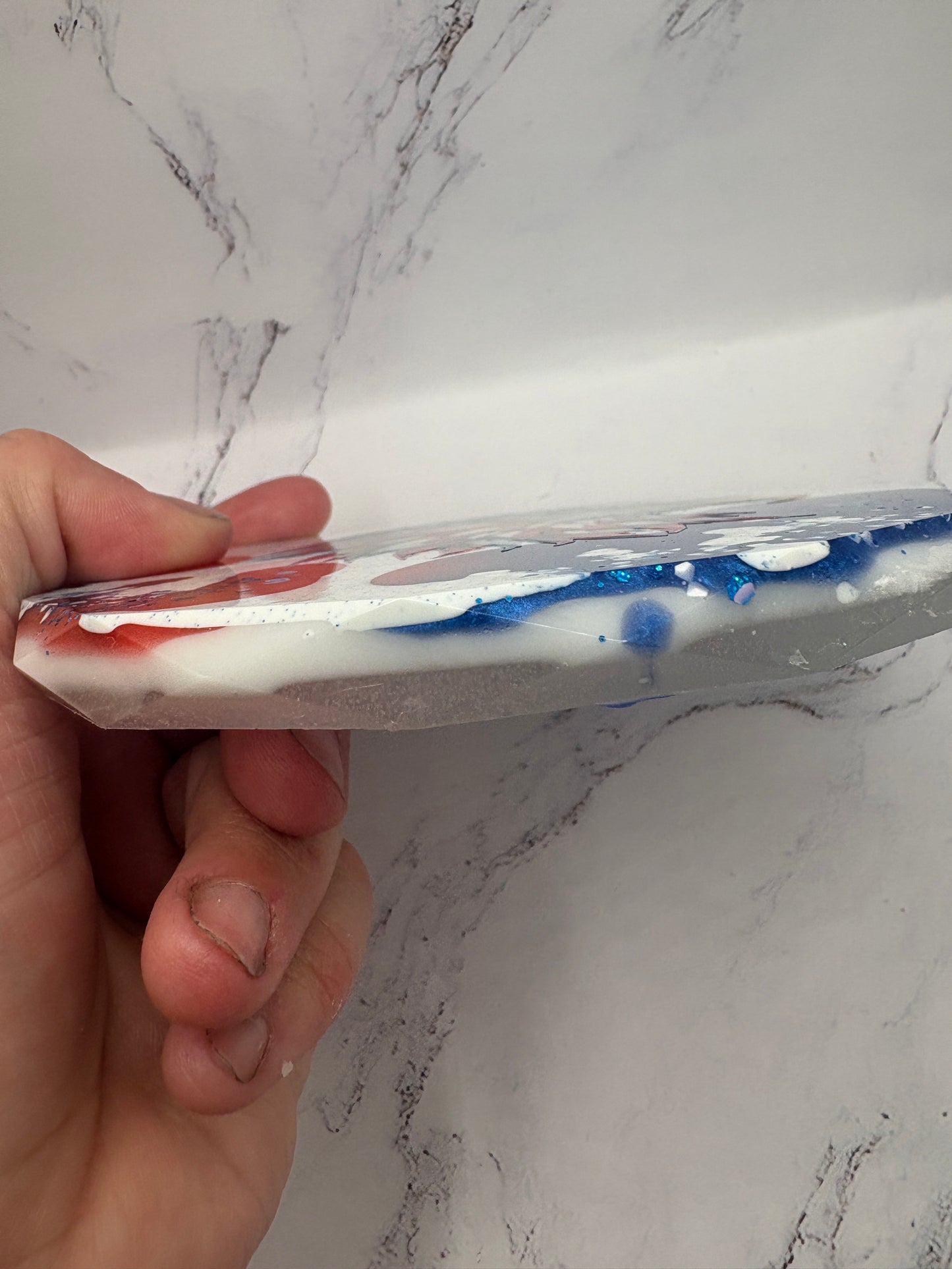 Patriotic Eagle Epoxy Coaster