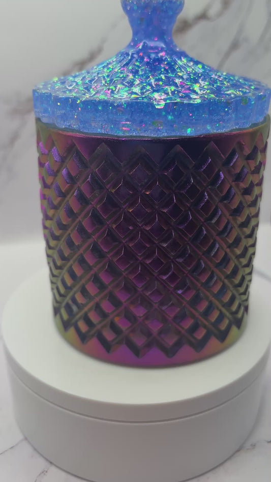 Purple Epoxy Resin Jar