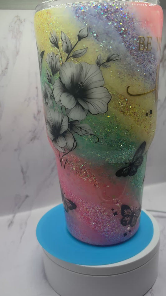 Butterfly rainbow Swirl